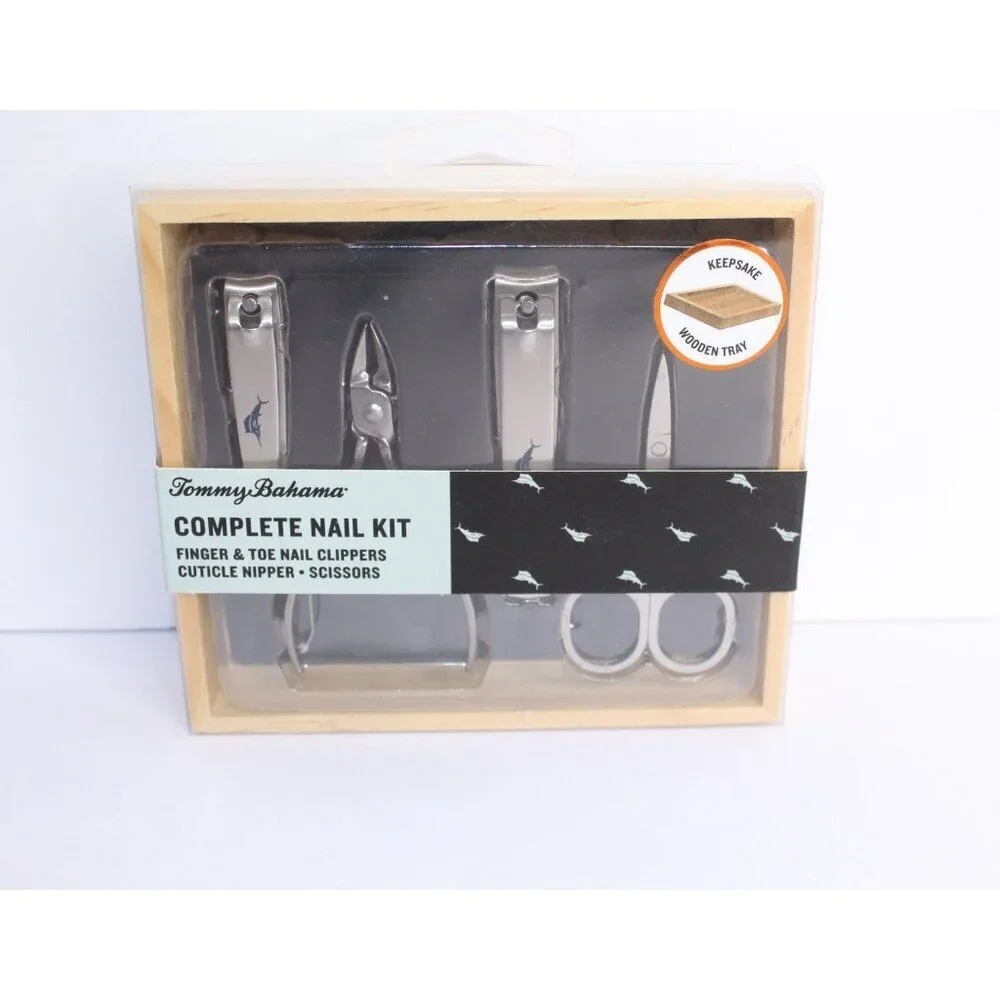 Tommy Bahama Manicure Nail Set Nail Care Fingernail, Toe Clipper, Scissors New